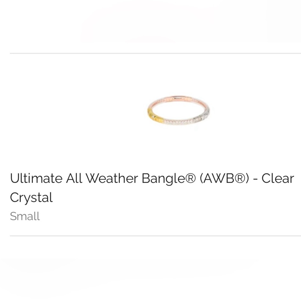 🆕💎 BuDhaGirl Mixed Metal All Weather Solo Bangle - Three Queens - Clear Crystal - Picture 2 of 16
